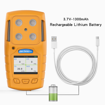 Przenośne detektory wielogazowe LEL CO O2 H2s z certyfikatami CE FCC ISO9001